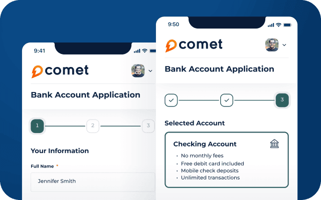 Account Opening System Mobile Preview